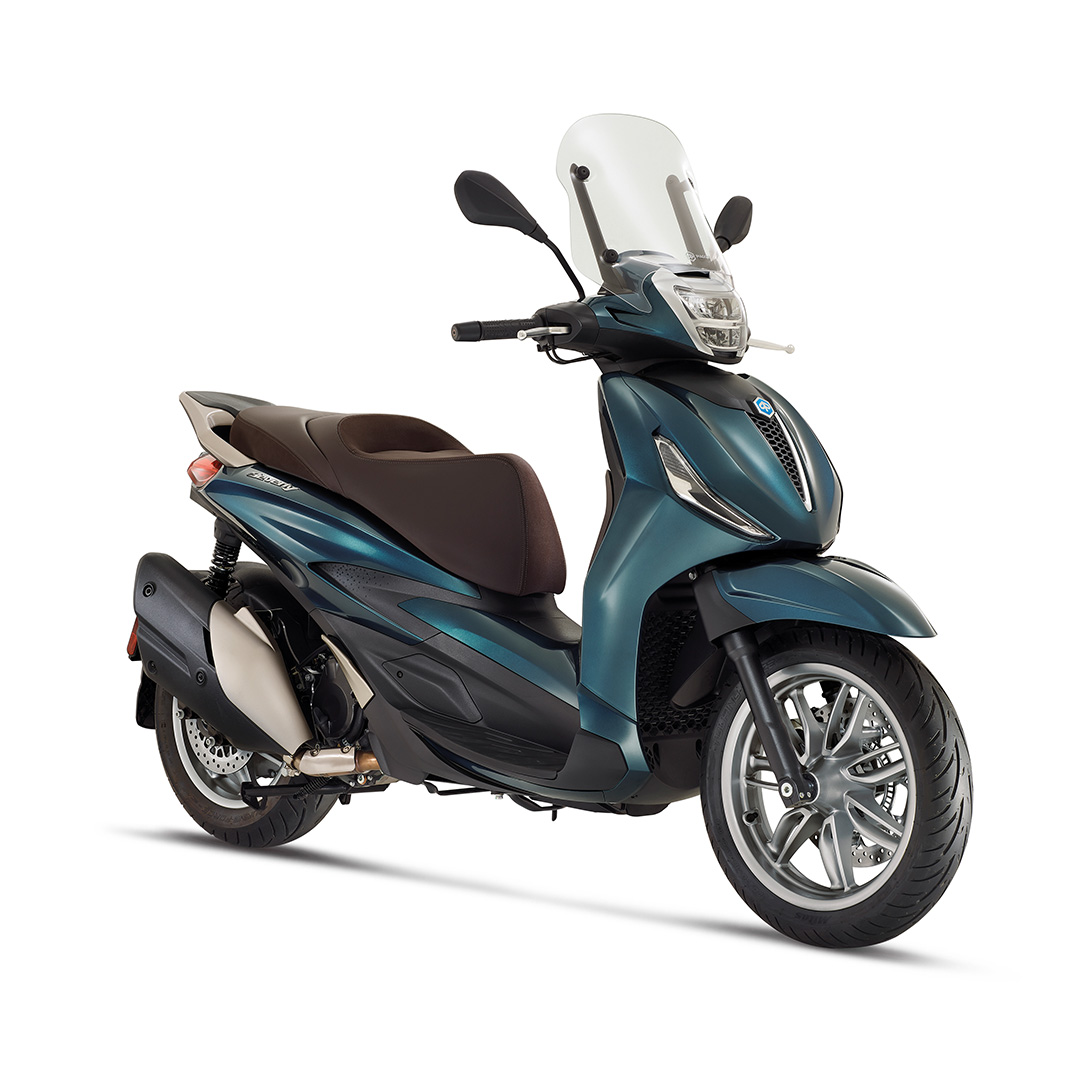 Piaggio Beverly 300 HPE Blu Oxygen leasen bij Central Scooters