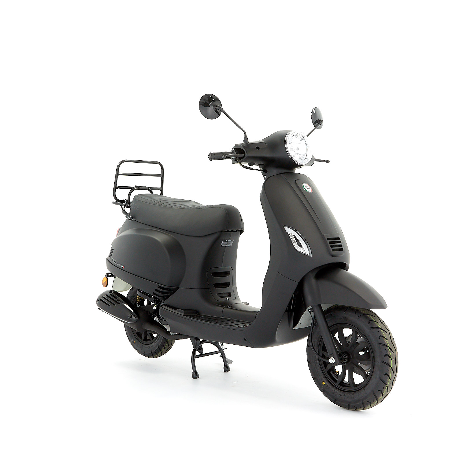 Milano Mat Zwart scooter kopen Central Scooters