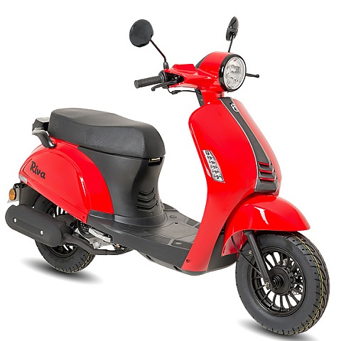 BTC Riva II Mat Zwart scooter kopen bij Central Scooters