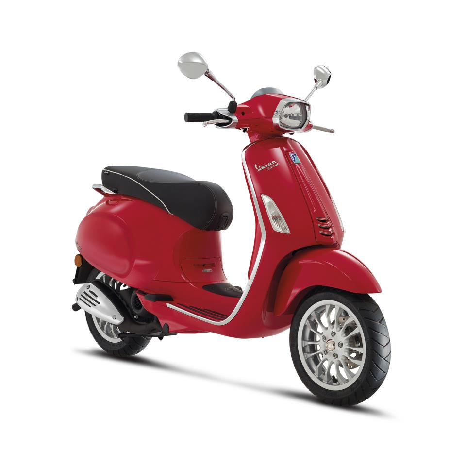 Vespa Sprint Euro 5 Glans Rood 