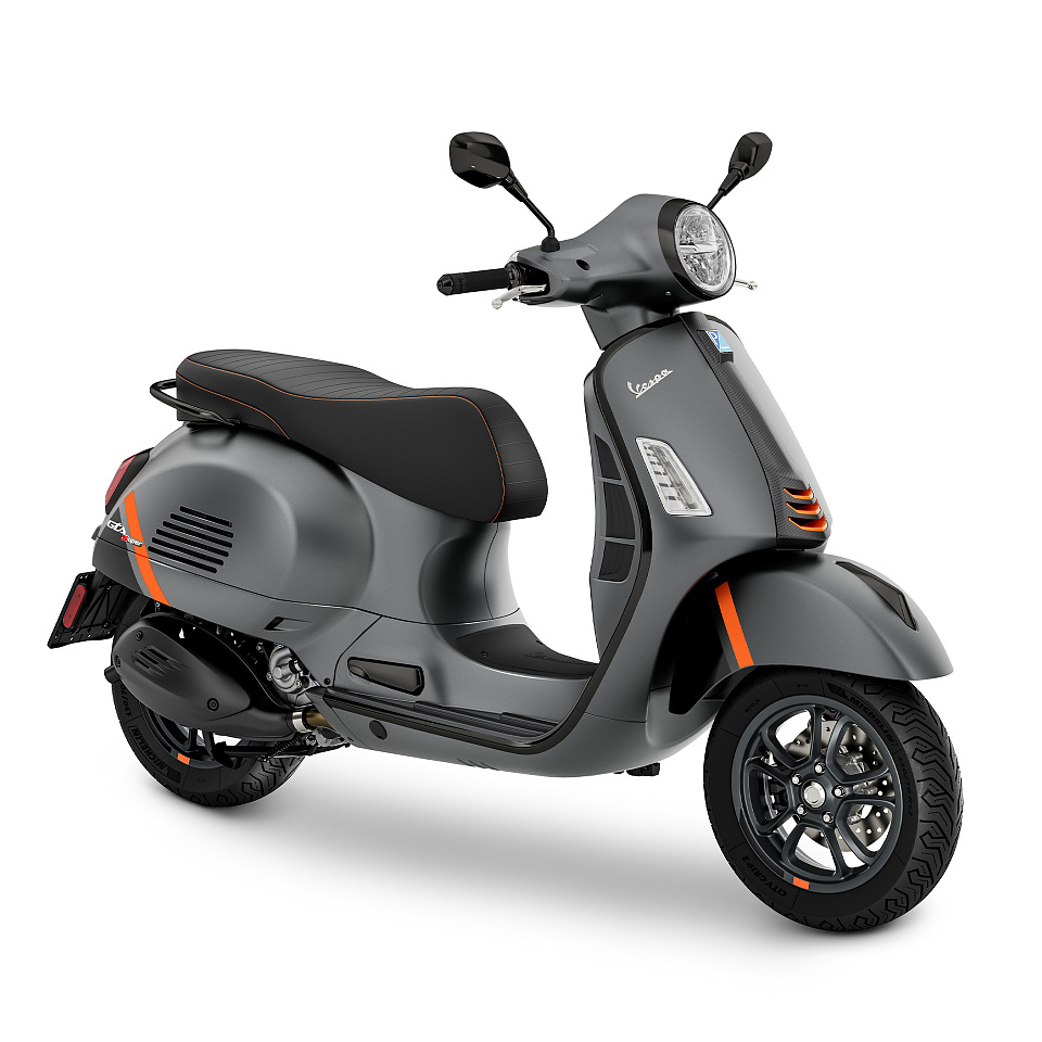 Vespa GTS 300 Super Sport Euro 5 mat grijs 