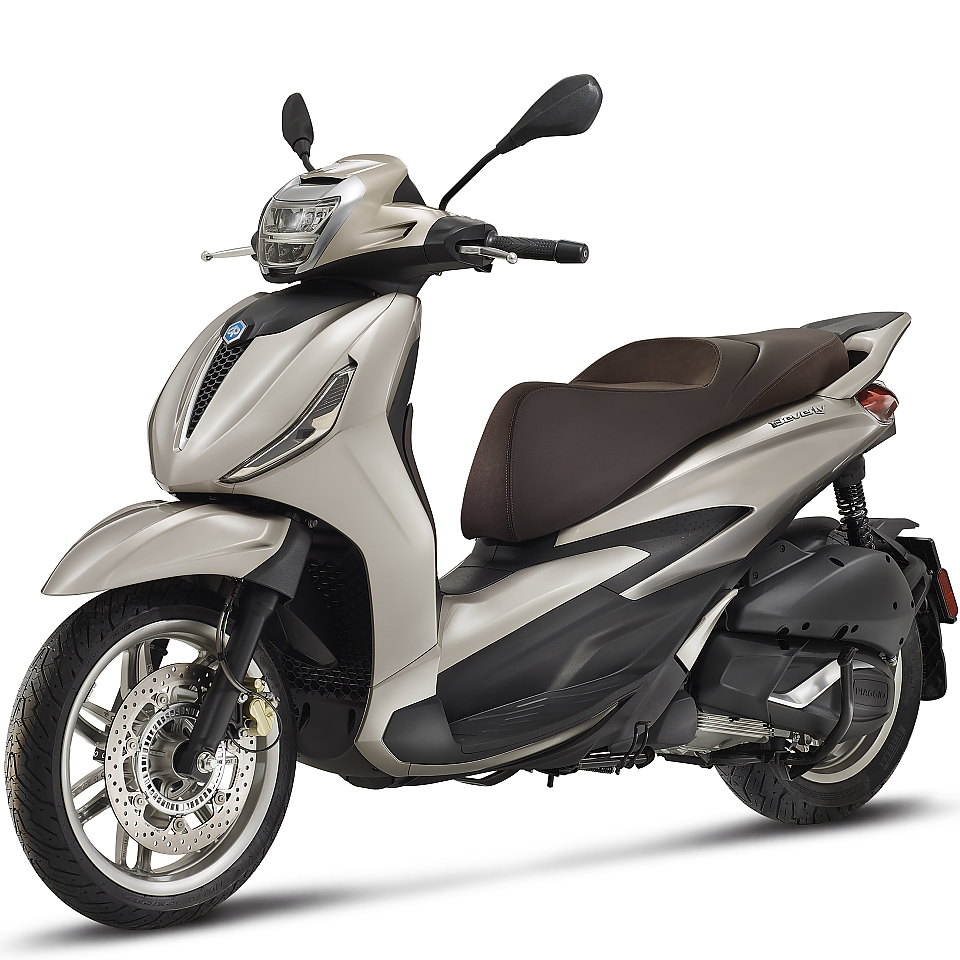 Piaggio Beverly 300 HPE Grigio cloud leasen bij Central Scooters