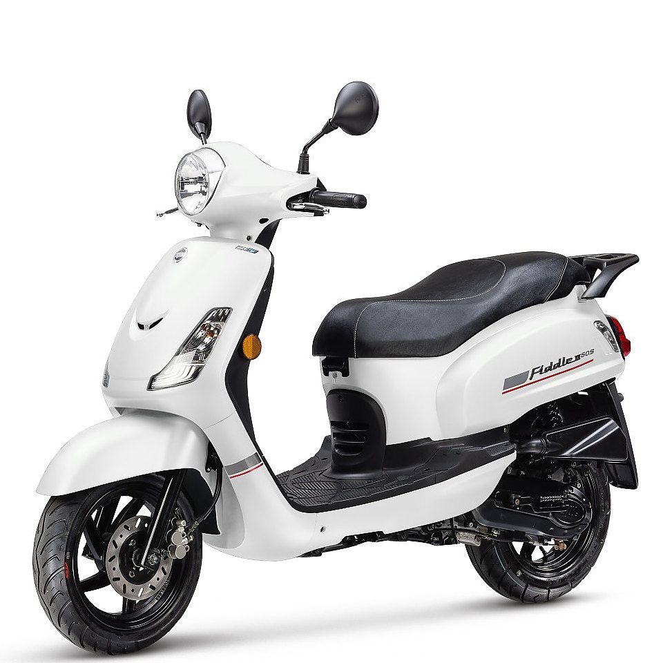 Sym Fiddle 2 Euro 5 Icy White