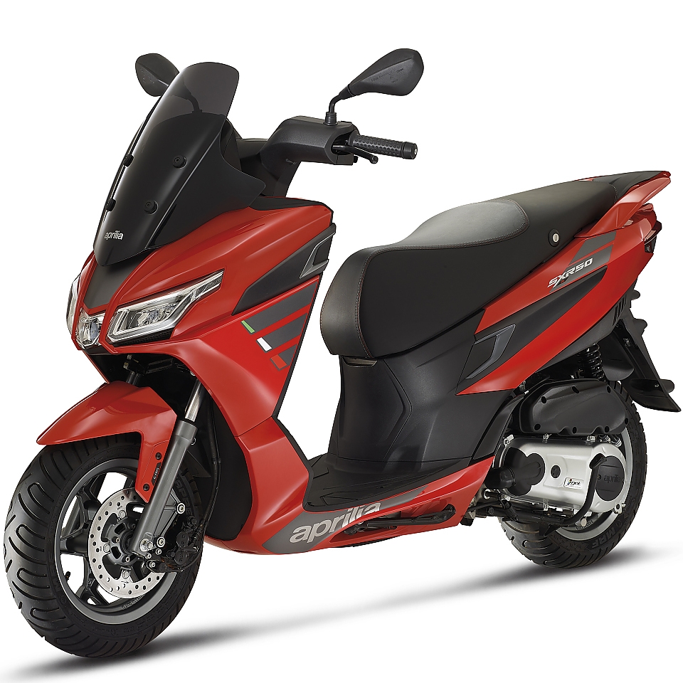 Aprilia SXR 50 (E5) Sport Red scooter kopen bij Central Scooters